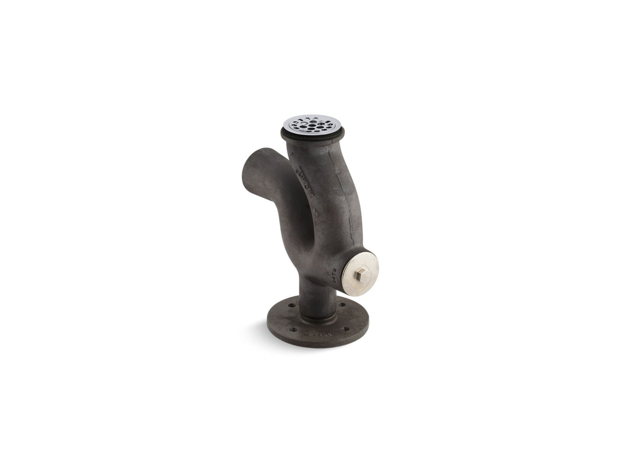 Adjustable trap for 2" iron pipe connection