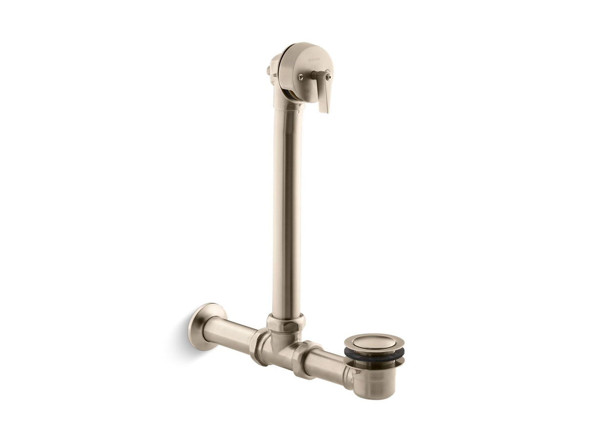Iron Works® Exposed bath drain for above-the-floor installation