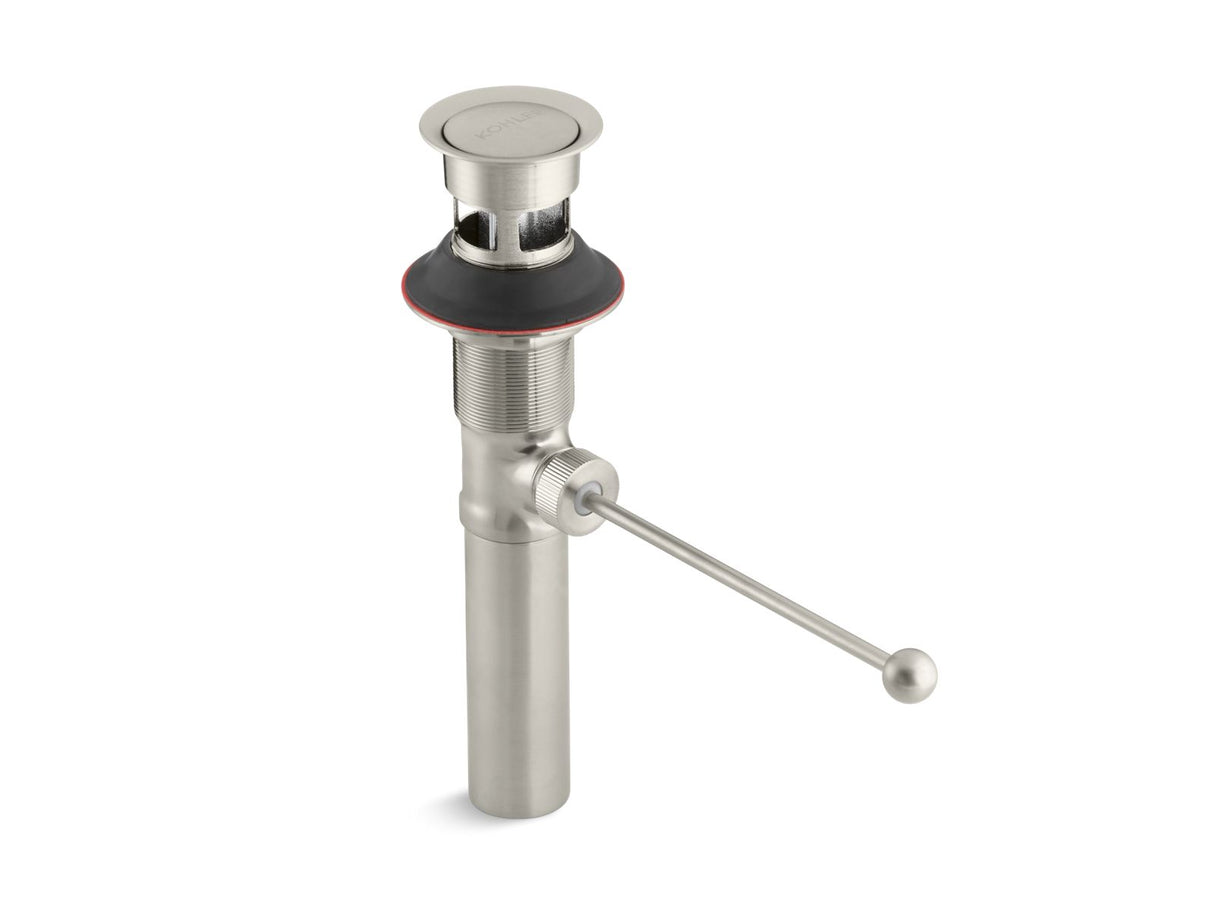 Premier pop-up drain, exposed, with overflow