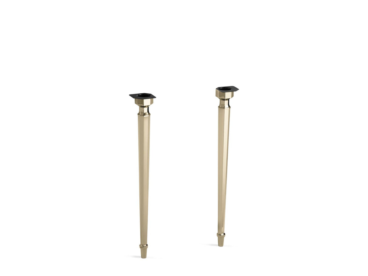 Kathryn® Octagonal tapered brass table legs