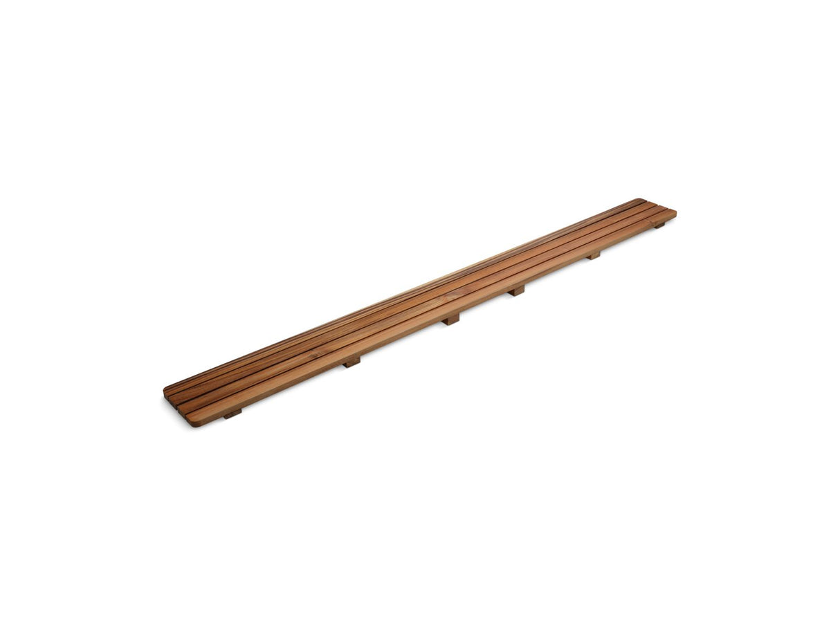 Groove® Teak drain cover 60" receptor