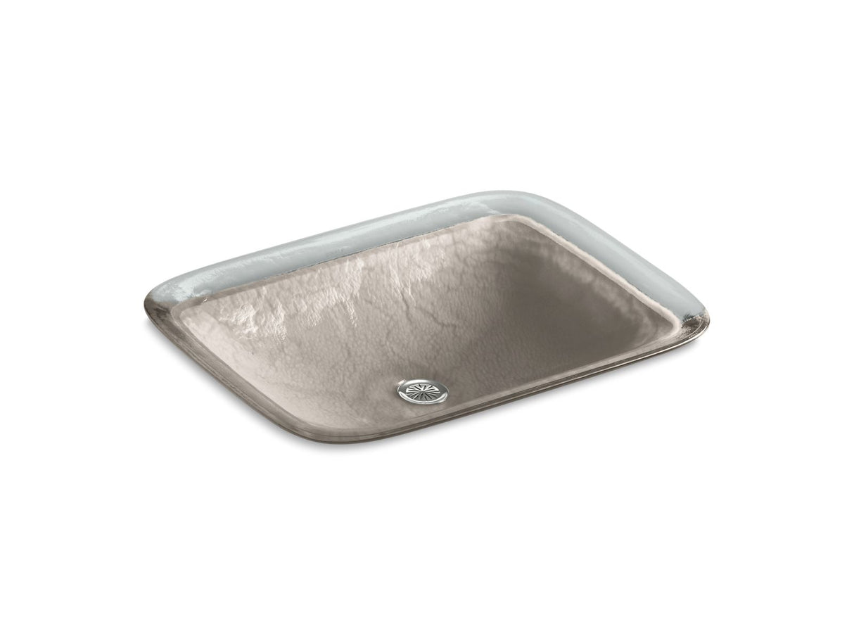 Inia® 20-3/4" rectangular drop-in bathroom sink, no overflow