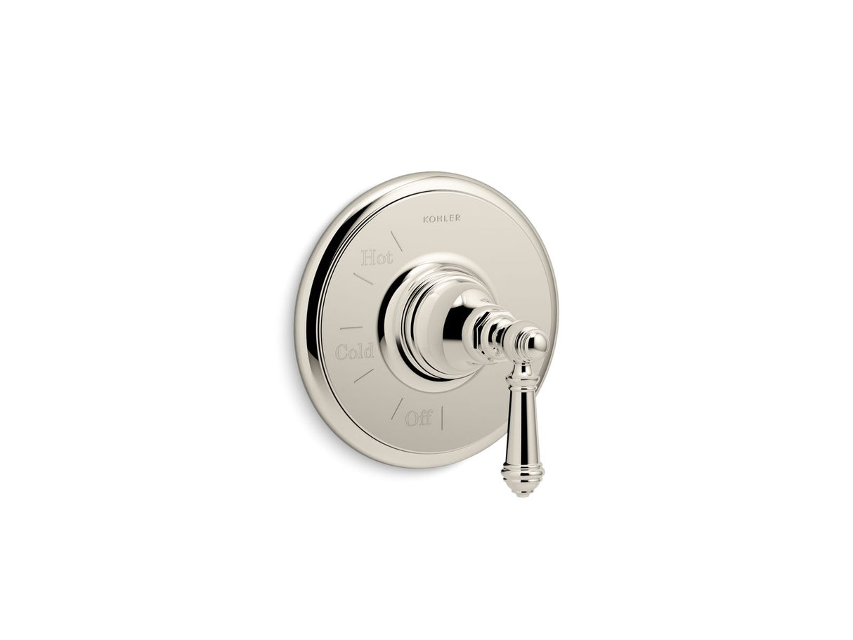 Artifacts® Rite-Temp® valve trim with lever handle