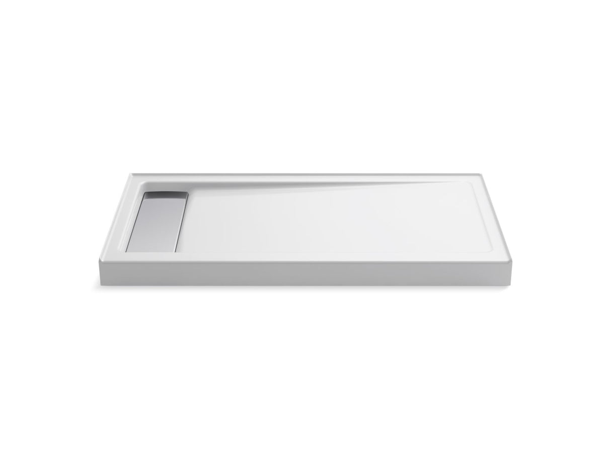 Bellwether® 60" x 32" alcove shower base, left drain