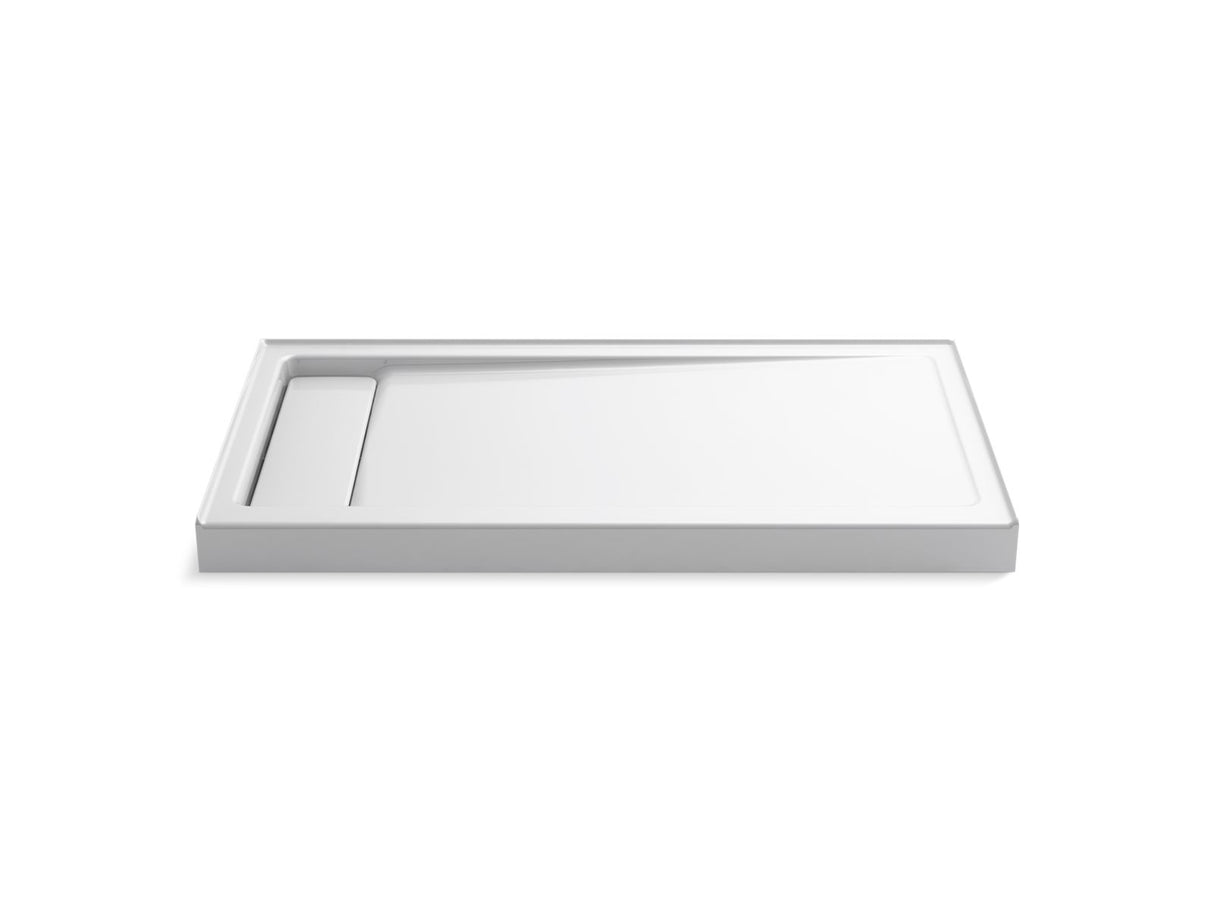 Bellwether® 60" x 34" alcove shower base, left drain