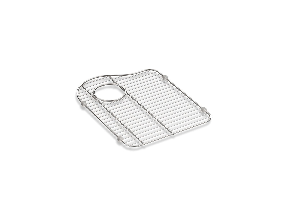 Hartland® Stainless steel sink rack, 13-1/8" x 16-7/8", for left-hand bowl