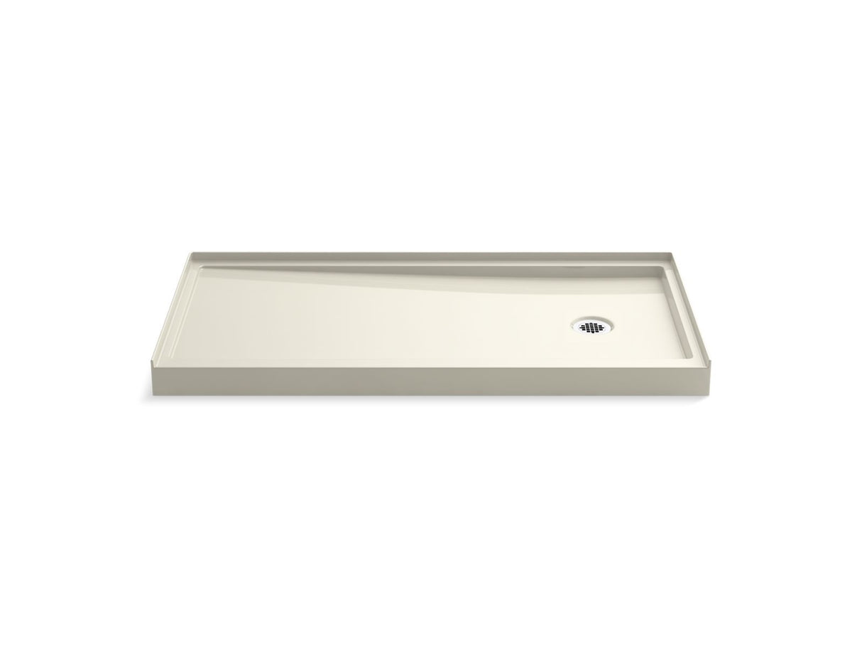 Rely® 60" x 30" alcove shower base, right drain