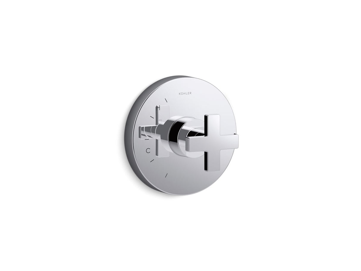 Composed® Rite-Temp® valve trim with cross handle