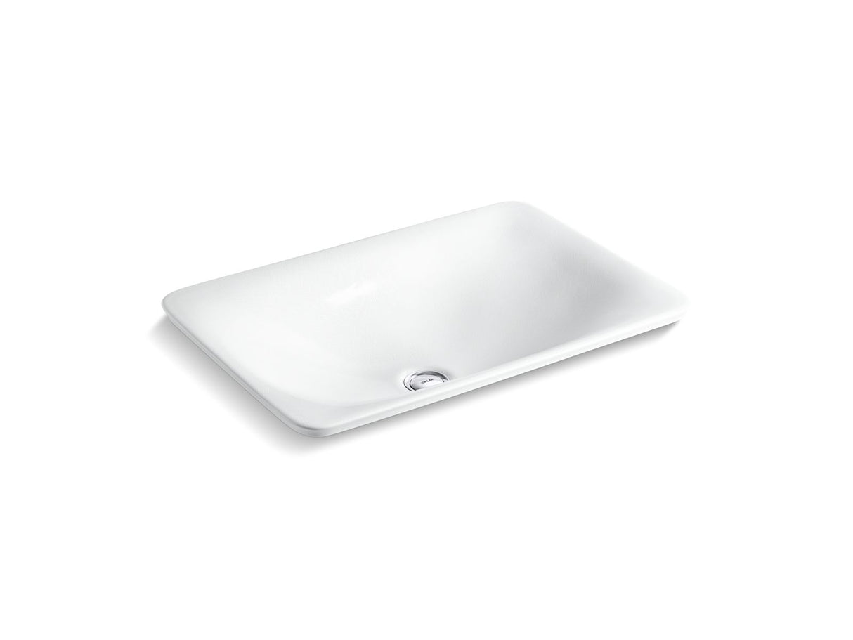 Sartorial™ Herringbone Carillon® 21" rectangular drop-in bathroom sink, no overflow
