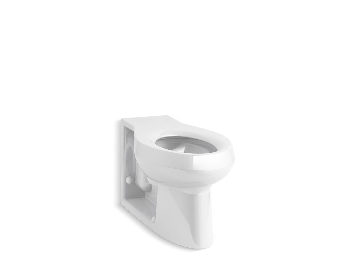 Anglesey™ Floor-mount rear spud flushometer bowl with integral seat