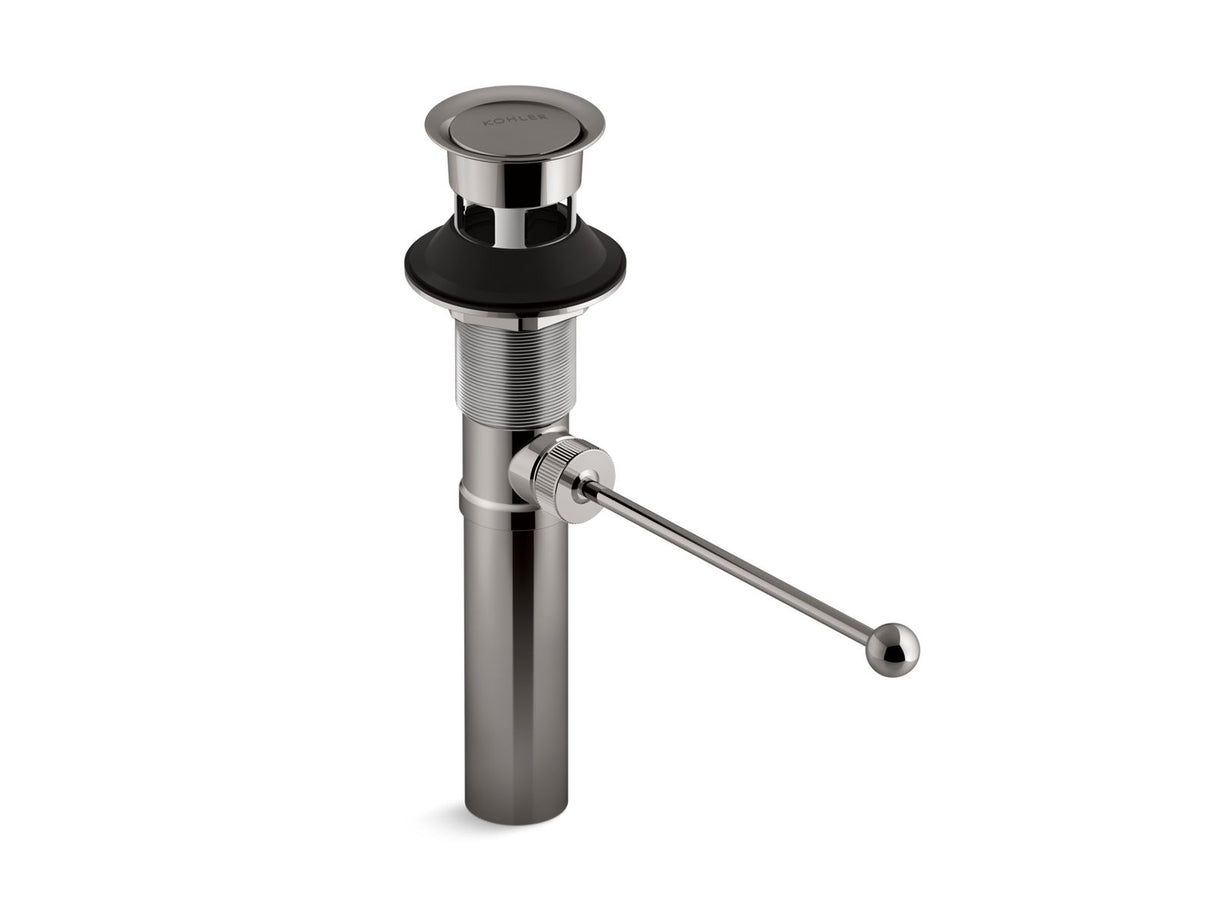 Premier pop-up drain, exposed, with overflow