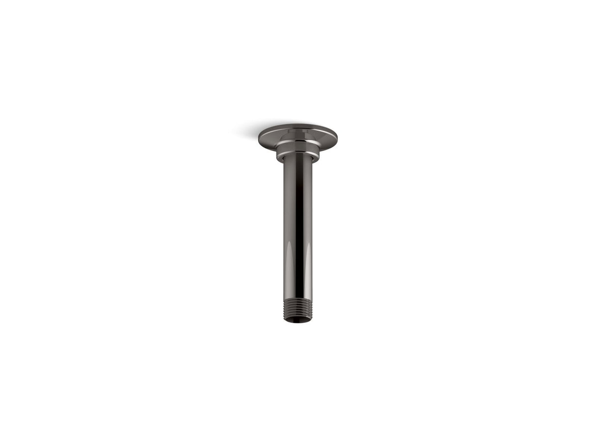 6" ceiling-mount single-function rainhead arm and flange