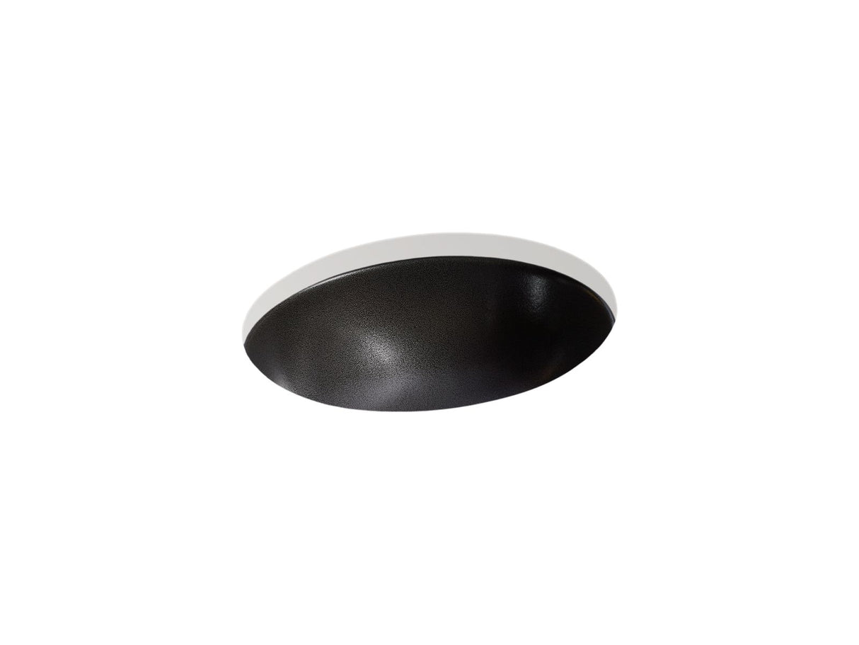 Shagreen Caxton® 19-1/4" oval undermount bathroom sink, no overflow