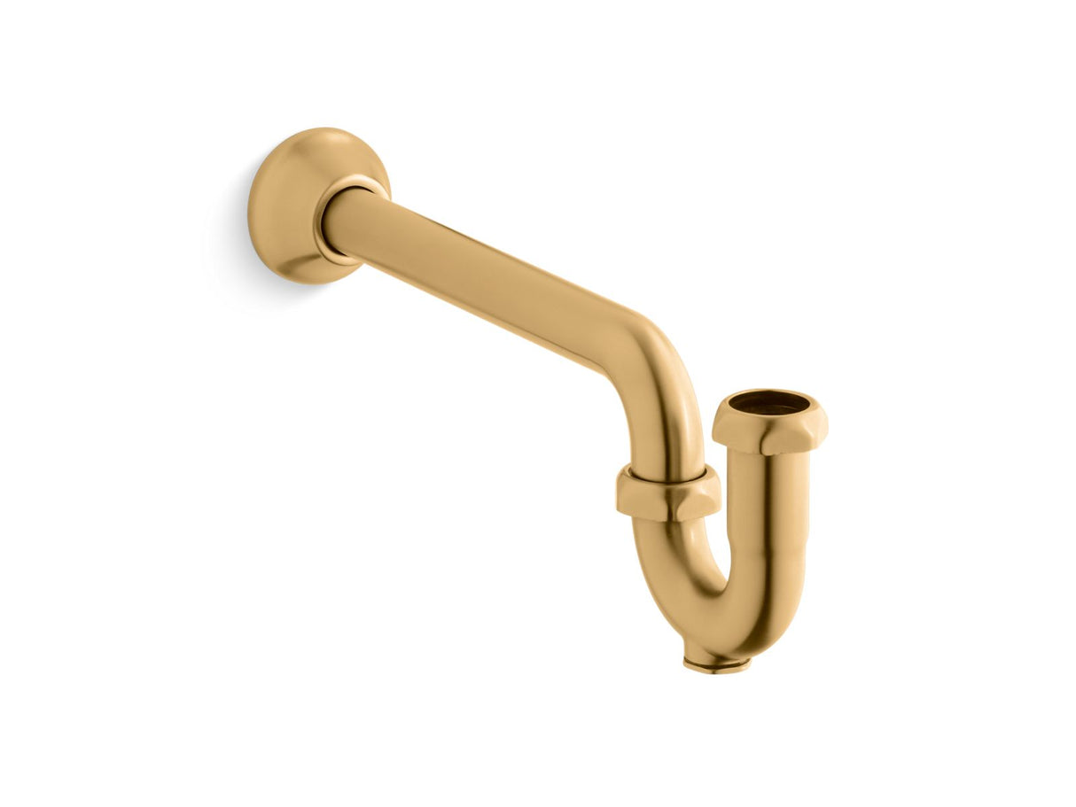 Adjustable P-trap with long tubing outlet, 1-1/4" x 1-1/4"