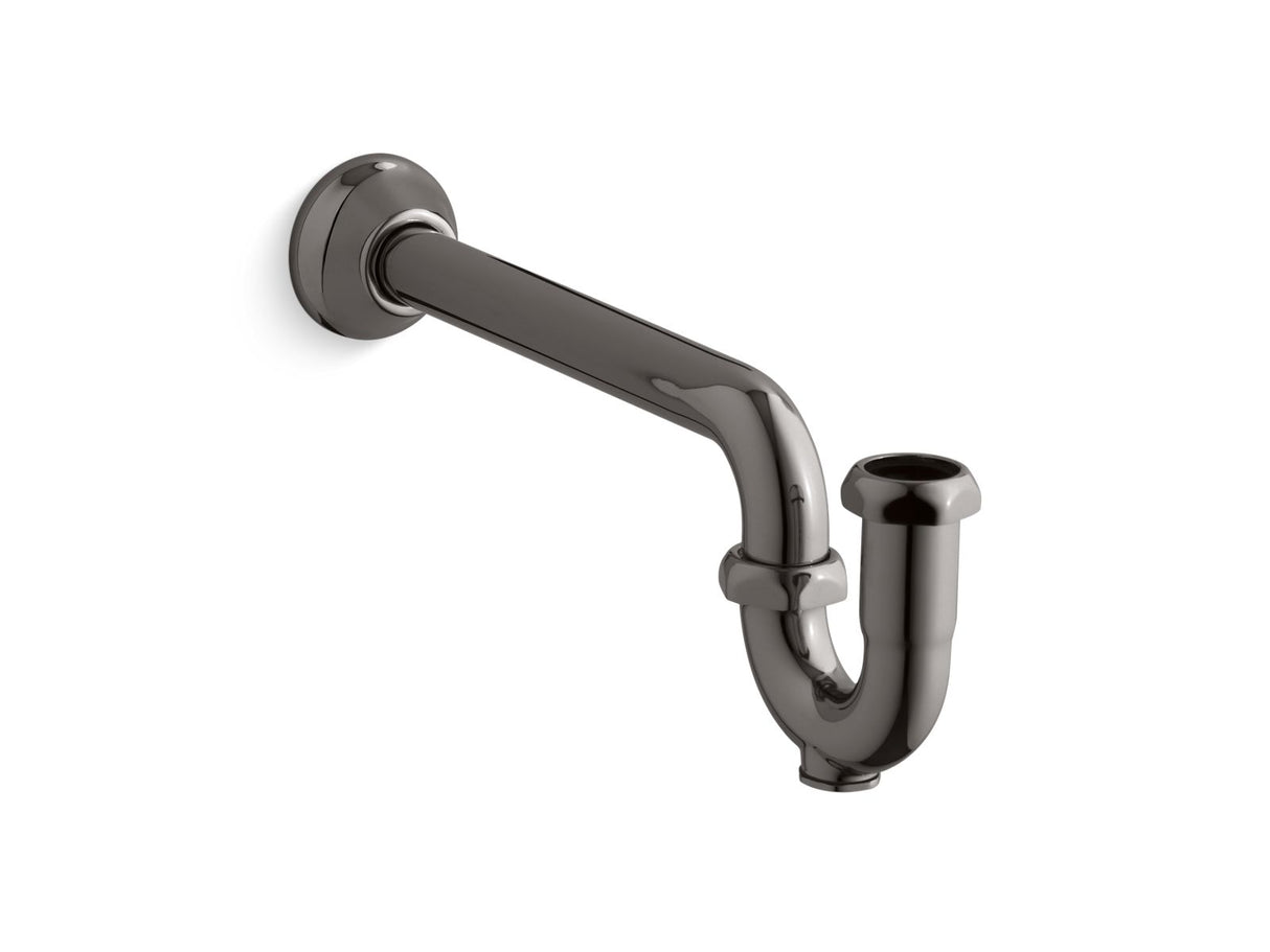 Adjustable P-trap with long tubing outlet, 1-1/4" x 1-1/4"