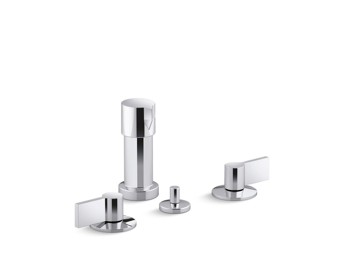 Components® Widespread bidet faucet with Lever handles