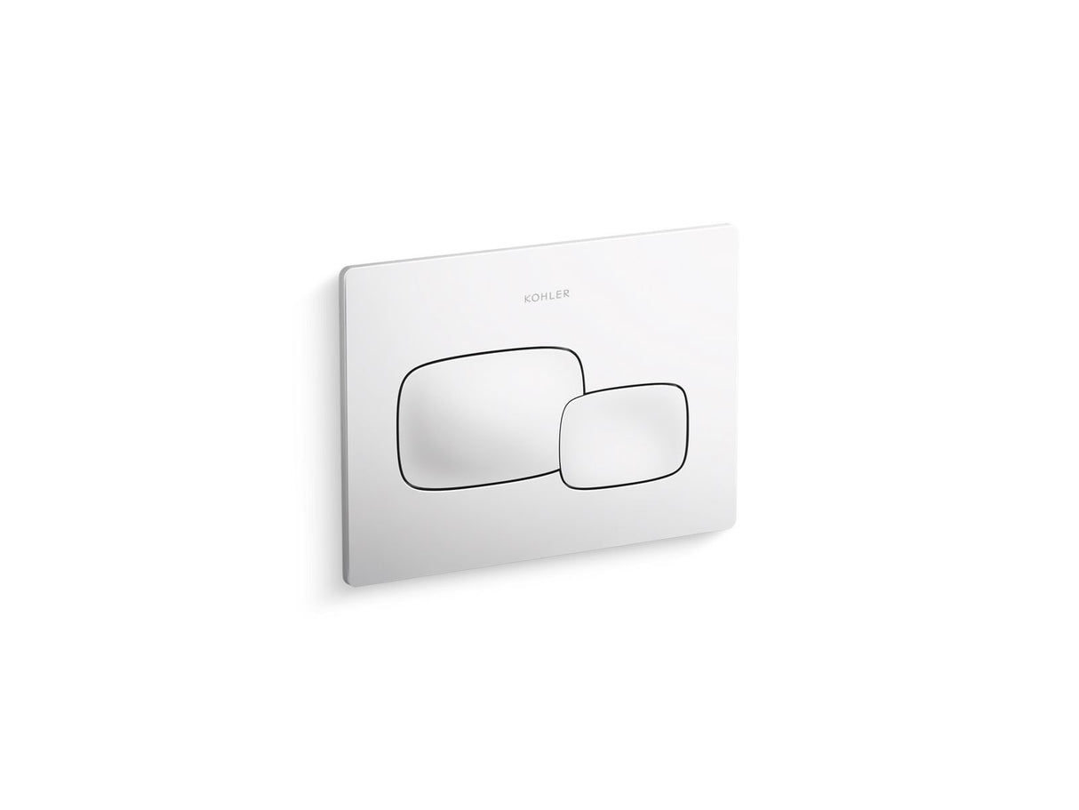 Cue® Flush actuator plate for 2"x 4" in-wall tank and carrier system