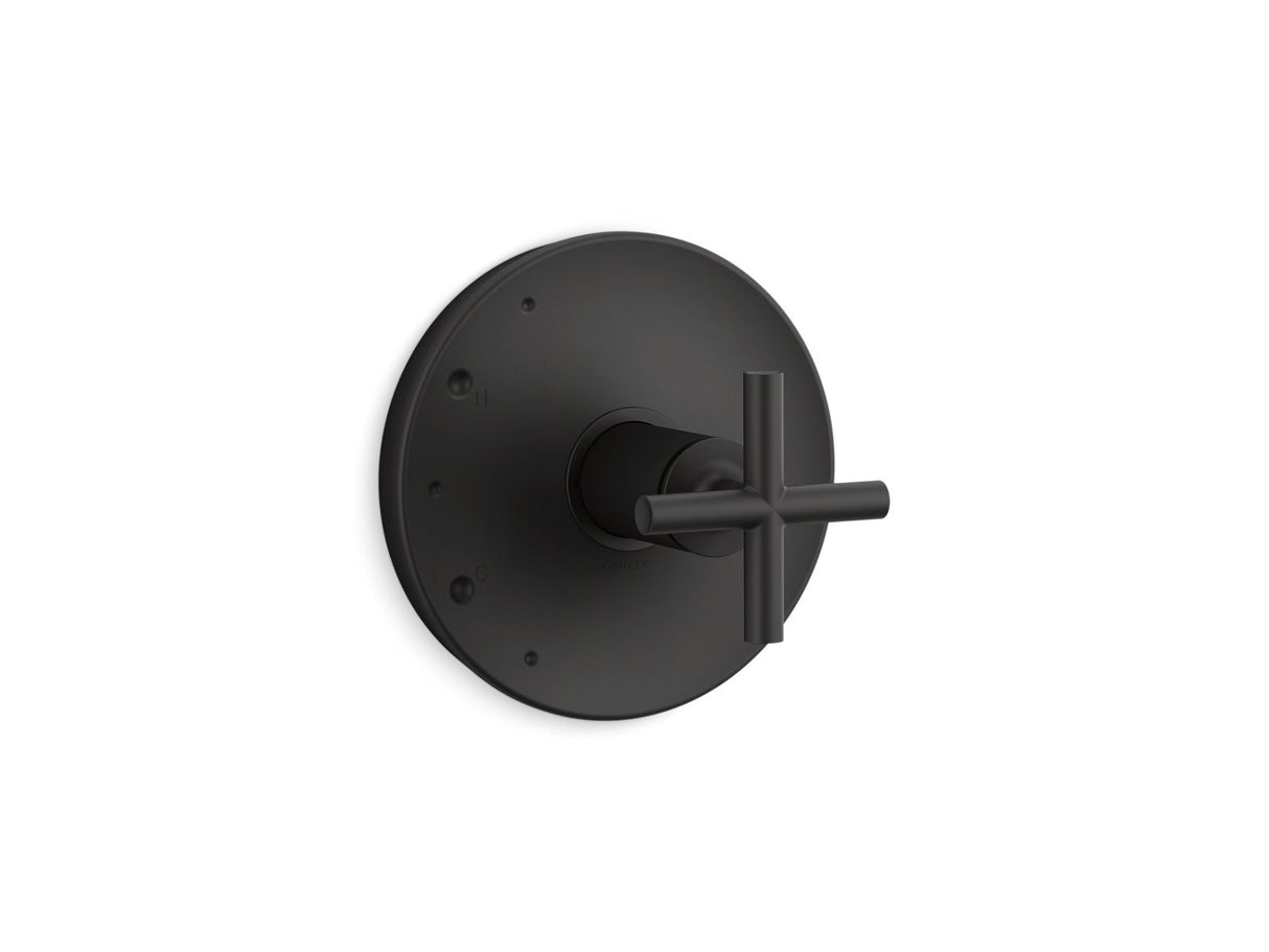 Purist® Rite-Temp® valve trim with cross handle