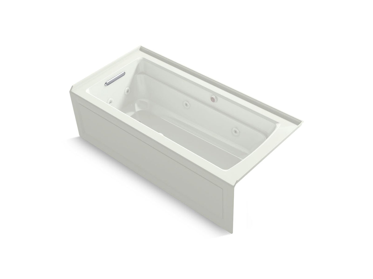Archer® 66" x 32" alcove Heated BubbleMassage™ air bath and whirlpool, left drain