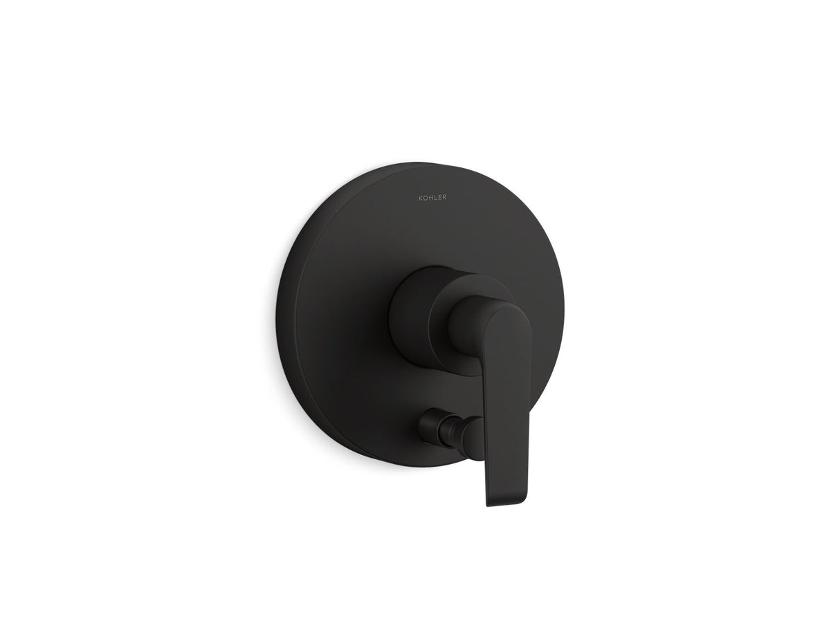 Avid® Rite-Temp® valve trim with push-button diverter