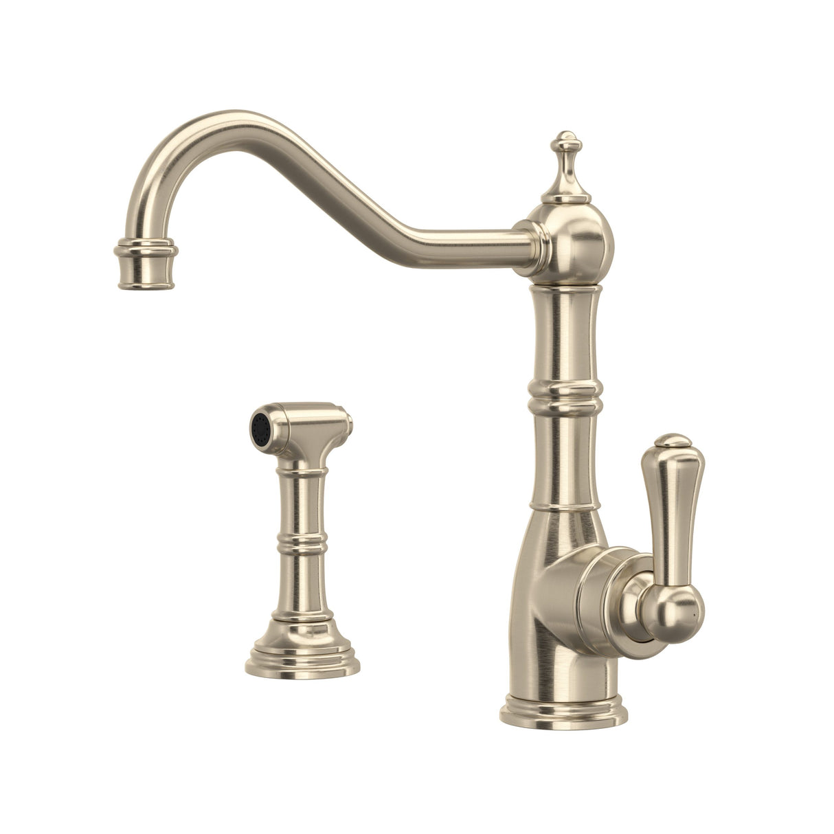 Edwardian Kitchen Faucet With Side Spray