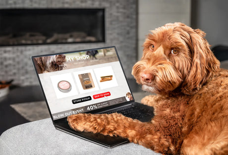 Shopper adding a bathroom fixture to an online cart on a laptop to reveal the price