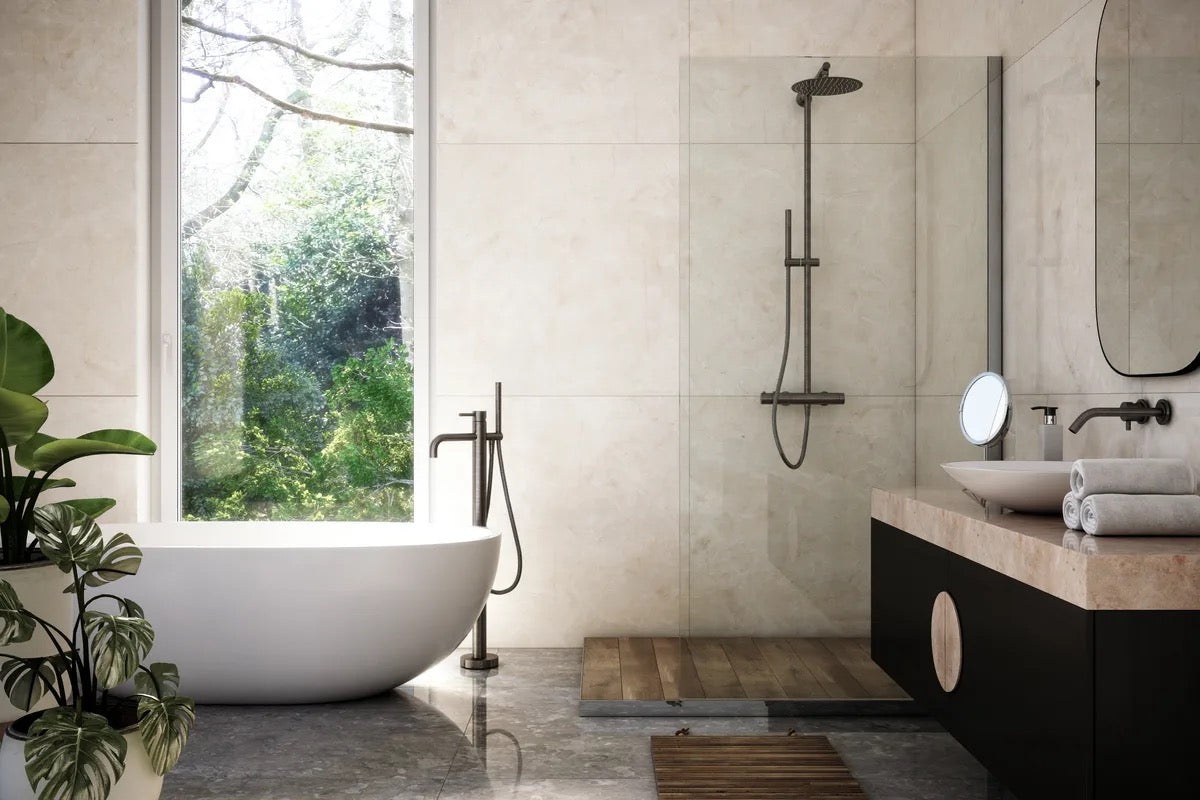 Contemporary luxury bathroom interior