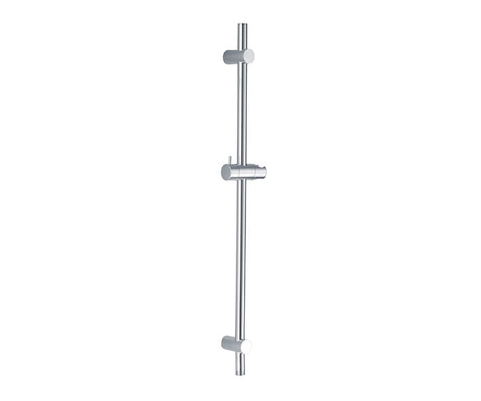 Wall Mounted Shower Rail with Bottom Outlet Integral Waterway – Round
