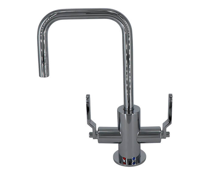 Mini Faucet with Knurled Lever & Spout Tip