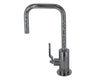 Hot Water Faucet with Contemporary Round Body & Industrial Lever Handle (90° Spout)