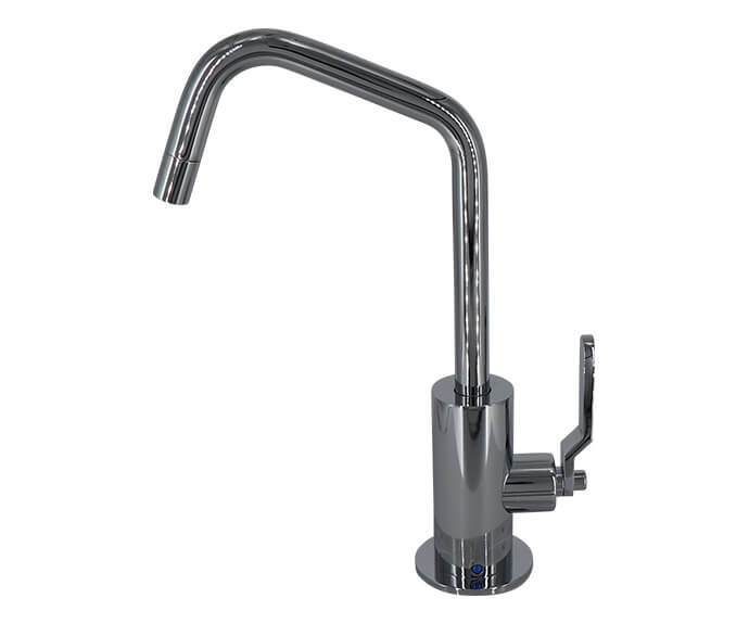 Point-of-Use Drinking Faucet with Contemporary Round Body & Industrial Lever Handle (120° Spout)