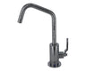 Point-of-Use Drinking Faucet with Contemporary Round Body & Industrial Lever Handle (120° Spout)