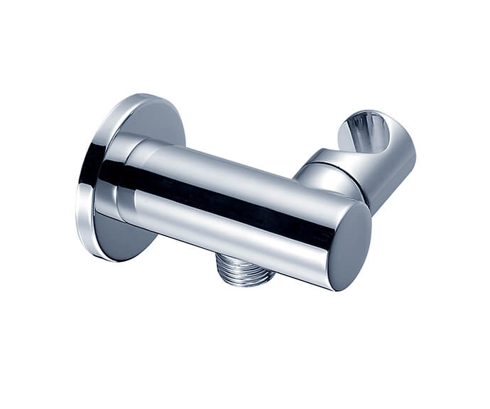 Round Waterway Elbow with Adjustable Handshower Holder