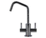Hot & Cold Water Faucet with Contemporary Round Body & Handles (120° Spout)