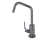 Hot Water Faucet with Contemporary Round Body & Industrial Lever Handle (120° Spout)