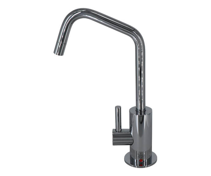 Hot Water Faucet with Contemporary Round Body & Handle (120° Spout)