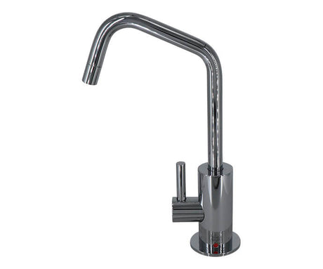 Mini Hot Faucet with Angled Spout w/Duet Finish