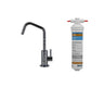 Point-of-Use Drinking Faucet with Contemporary Round Body & Handle (120° Spout) & Mountain Pure® Water Filtration System