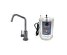 Hot Water Faucet with Contemporary Round Body & Handle (120° Spout) & Little Gourmet® Premium Hot Water Tank