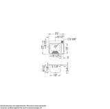 Evia 25 x 22 Acrylic Single Bowl Sink in White