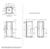 Biarritz 40 30 x 32 AcrylX Alcove Center Drain One-Piece Shower in White