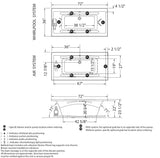 Optik 7236 Acrylic Undermount Center Drain Bathtub in White