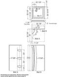 Square Base 32 3 in. 32 x 32 Acrylic Corner Left or Right Shower Base with Corner Drain in White