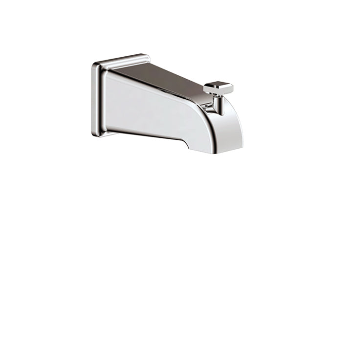 5 1/2" square tub spout with diverter