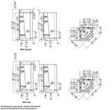 Freestyle 37 Neo-Angle 37 x 37 Acrylic Corner Center Drain One-Piece Shower in White