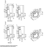 Freestyle 37 Neo-Round 37 x 37 Acrylic Corner Center Drain One-Piece Shower in White