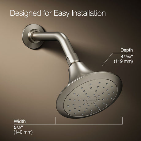 Forté® Single-function showerhead, 1.75 gpm