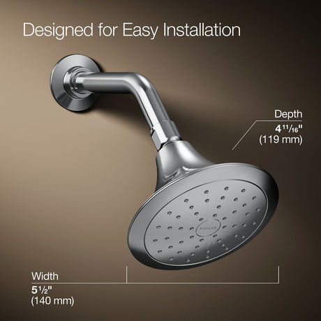 Forté® Single-function showerhead, 1.75 gpm