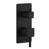 Square Decorative Trim for 1/2 inches Pressure Balance With Volume Control Valve and 2-Way Diverter - Cartridge Included