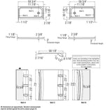 30 x 72 in. Acrylic Direct-to-Stud Two-Piece Wall Kit in White